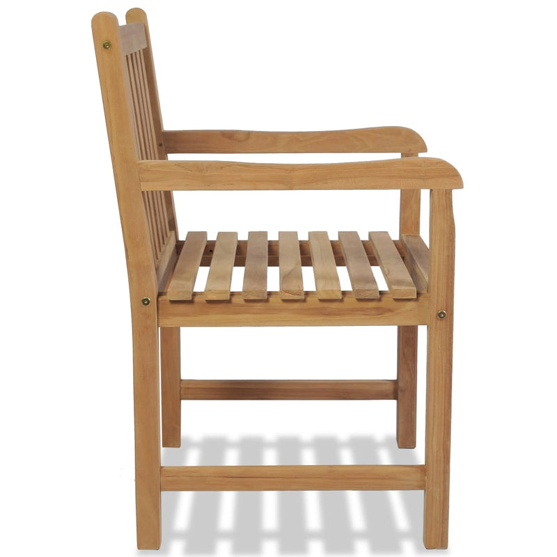 Patio Chairs 2 pcs Solid Teak Wood