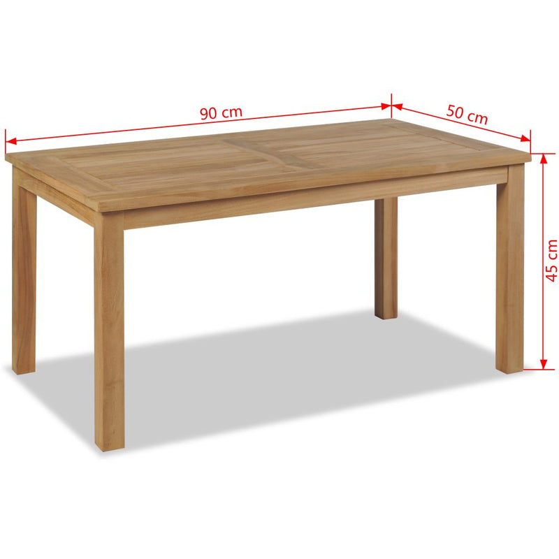 Coffee Table Teak 35.4"x19.7"x17.7"