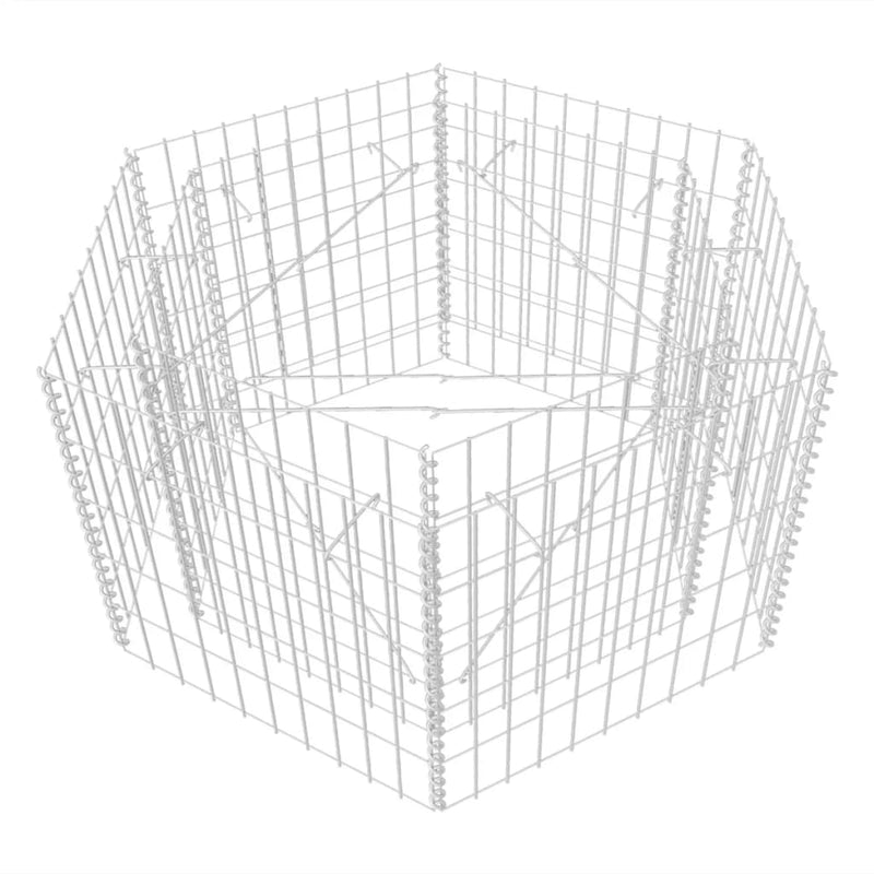 Hexagonal Gabion Raised Bed 39.4"x35.4"x19.7"