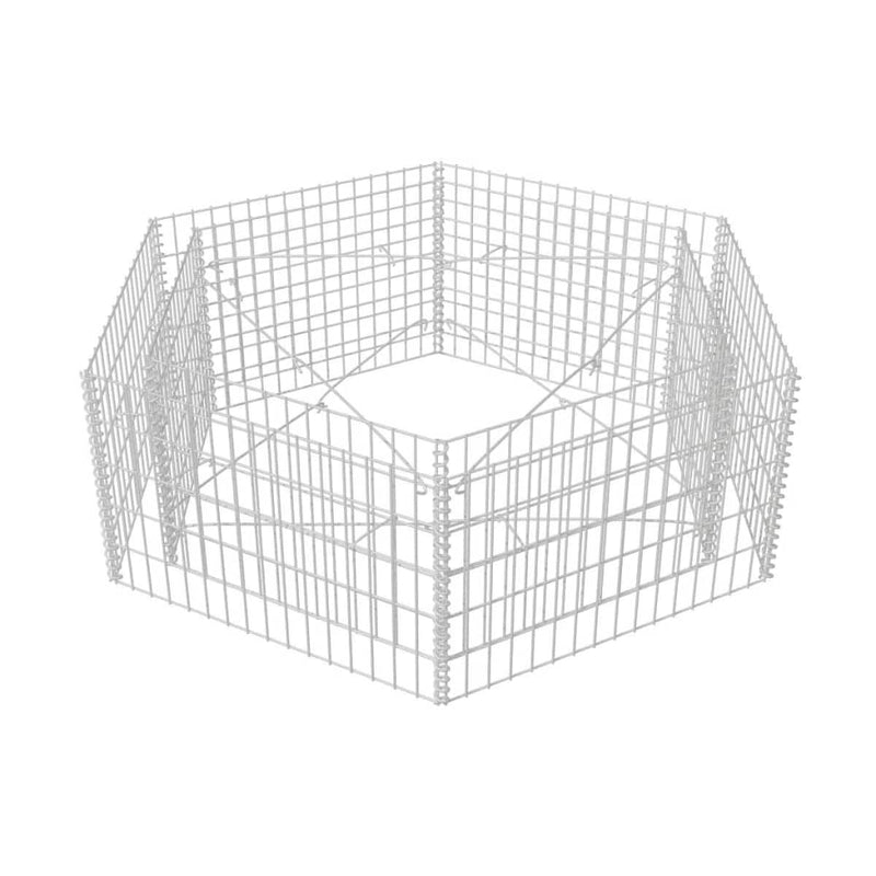 Hexagonal Gabion Raised Bed 63"x55.1"x19.7"