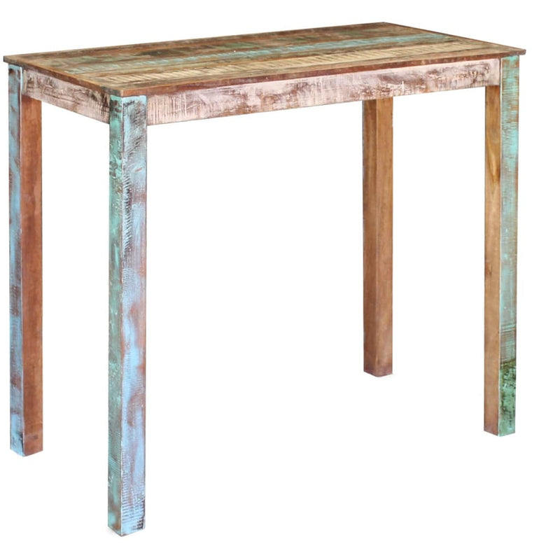 Bar Table Solid Reclaimed Wood 45.3"x23.6"x42"