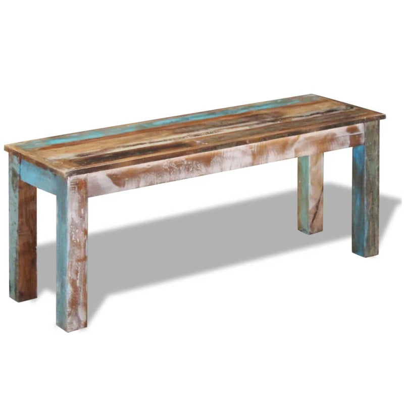 Bench Solid Reclaimed Wood 43.3"x13.8"x17.7"