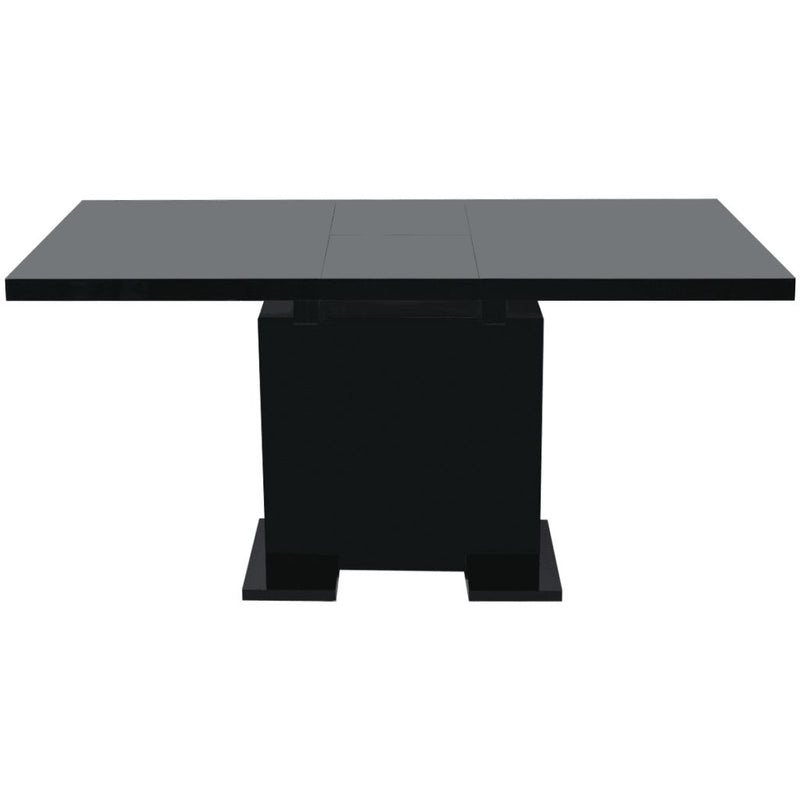 Extendable Dining Table High Gloss Black