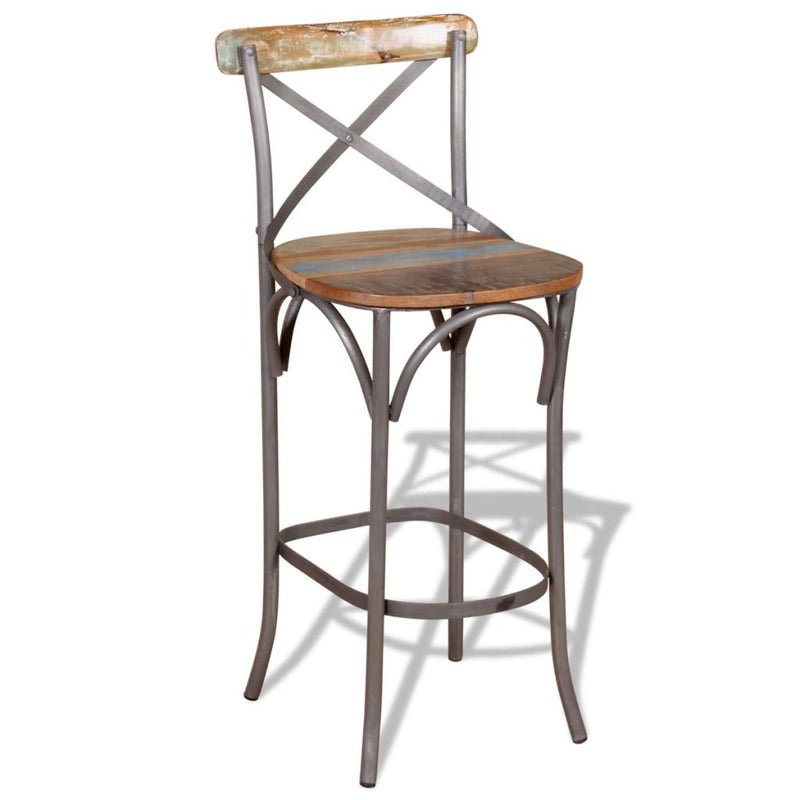 Bar Chair Solid Reclaimed Wood