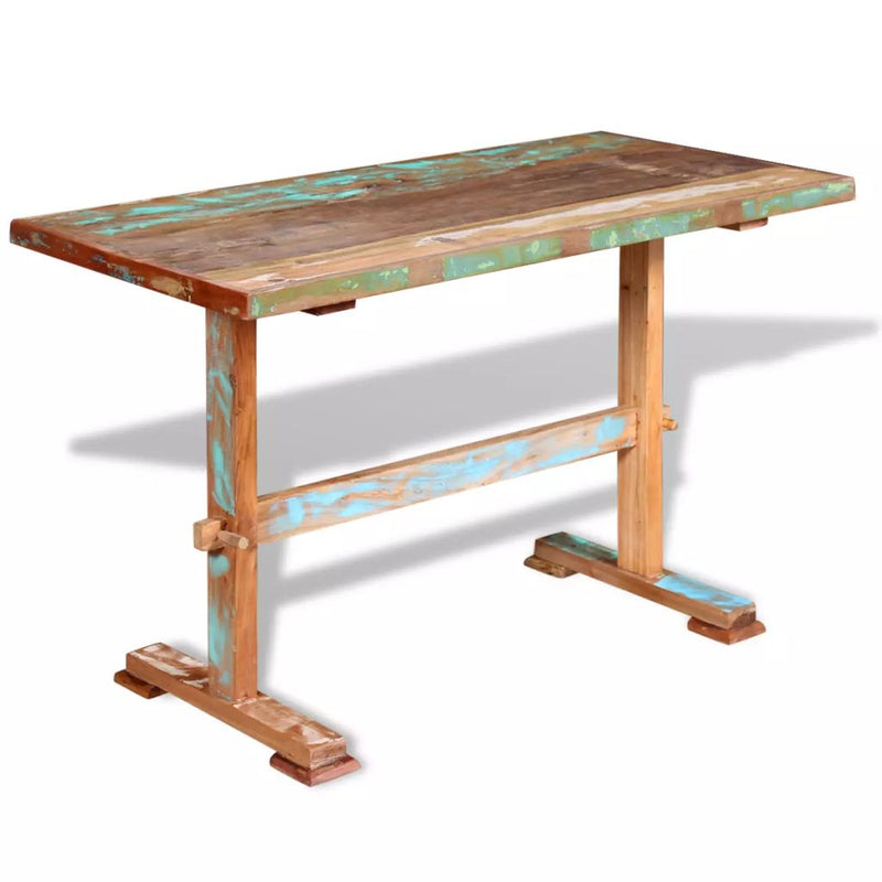Pedestal Dining Table Solid Reclaimed Wood 47.2"x22.8"x30.7"