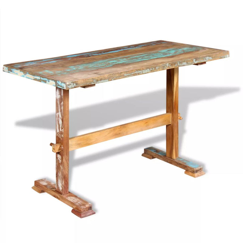 Pedestal Dining Table Solid Reclaimed Wood 47.2"x22.8"x30.7"