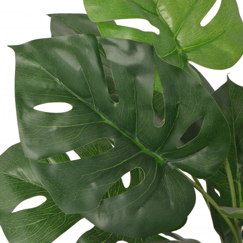 Artificial Monstera Plant with Pot 17.7" Green