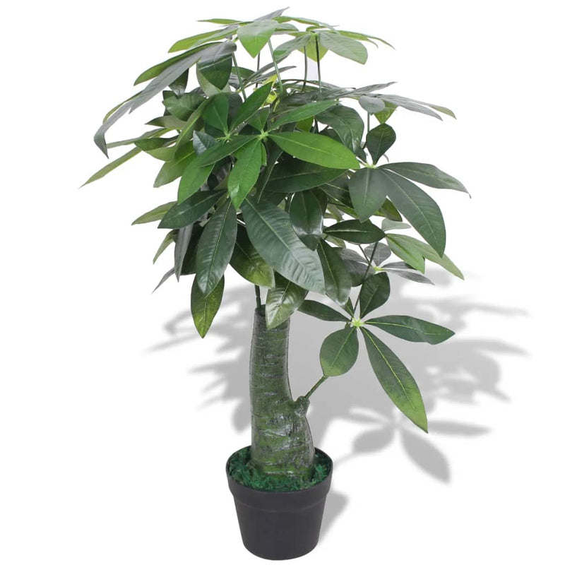 Artificial Fortune Tree Plant with Pot 33.5" Green