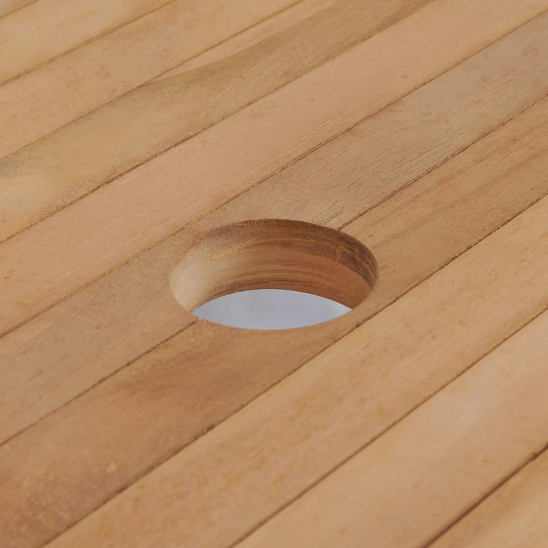 Patio Table 70.9"x35.4"x29.5" Solid Teak Wood