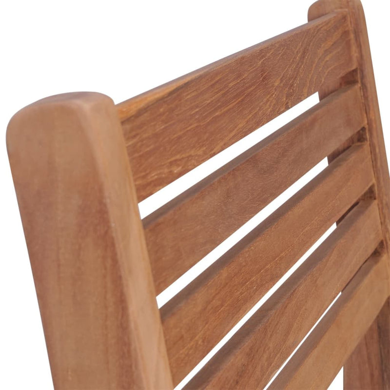Stackable Patio Chairs 4 pcs Solid Teak Wood