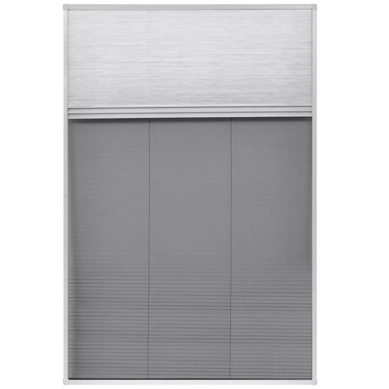 Plisse Insect Screen for Window Aluminum 31.5"x47.2" with Shade