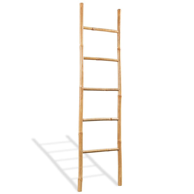 Towel Ladder with 5 Rungs Bamboo 59"
