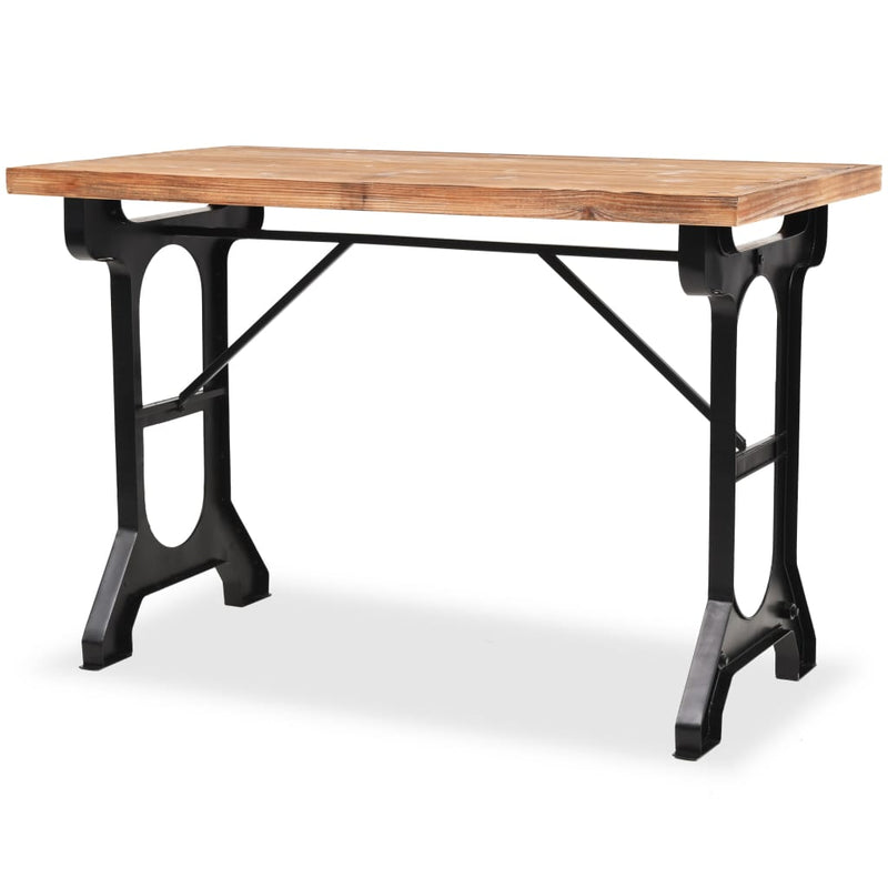 Dining Table Solid Fir Wood Top 48"x25.6"x32.3"