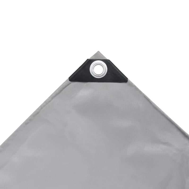 Tarpaulin 650 g/mÂ² 9.8'x9.8' Gray