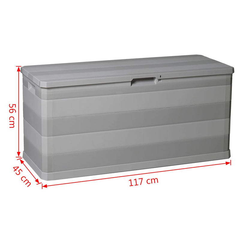 Patio Storage Box Gray 46.1"x17.7"x22"
