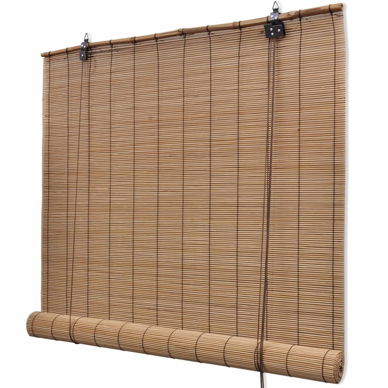 Roller Blind Bamboo 55.1"x86.6" Brown