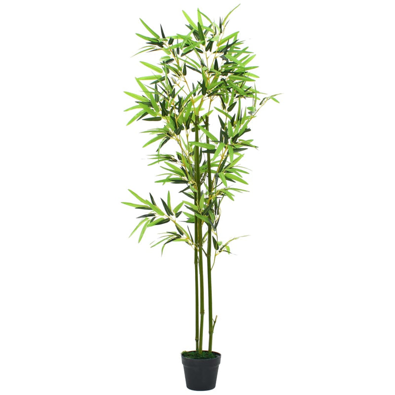 Artificial Bamboo Plant with Pot 59" Green