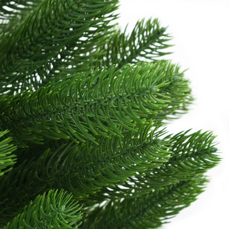 Faux Christmas Tree 82.7" Lifelike Needles Green