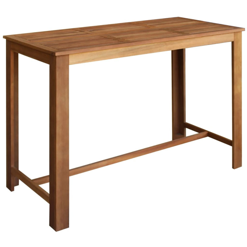 Bar Table Solid Acacia Wood 59"x27.6"x41.3"