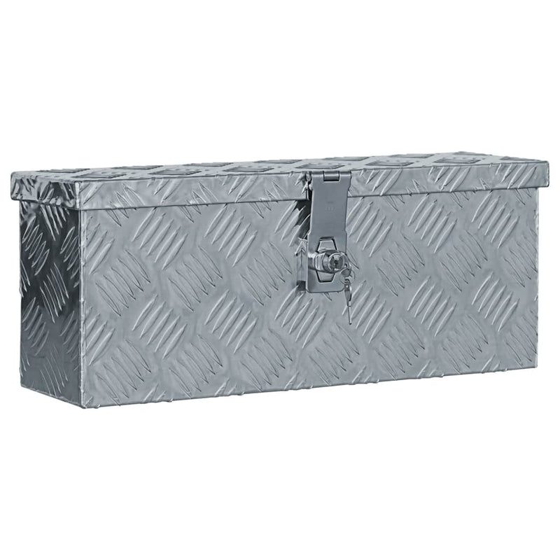 Aluminum Box 19.1"x5.5"x7.9" Silver