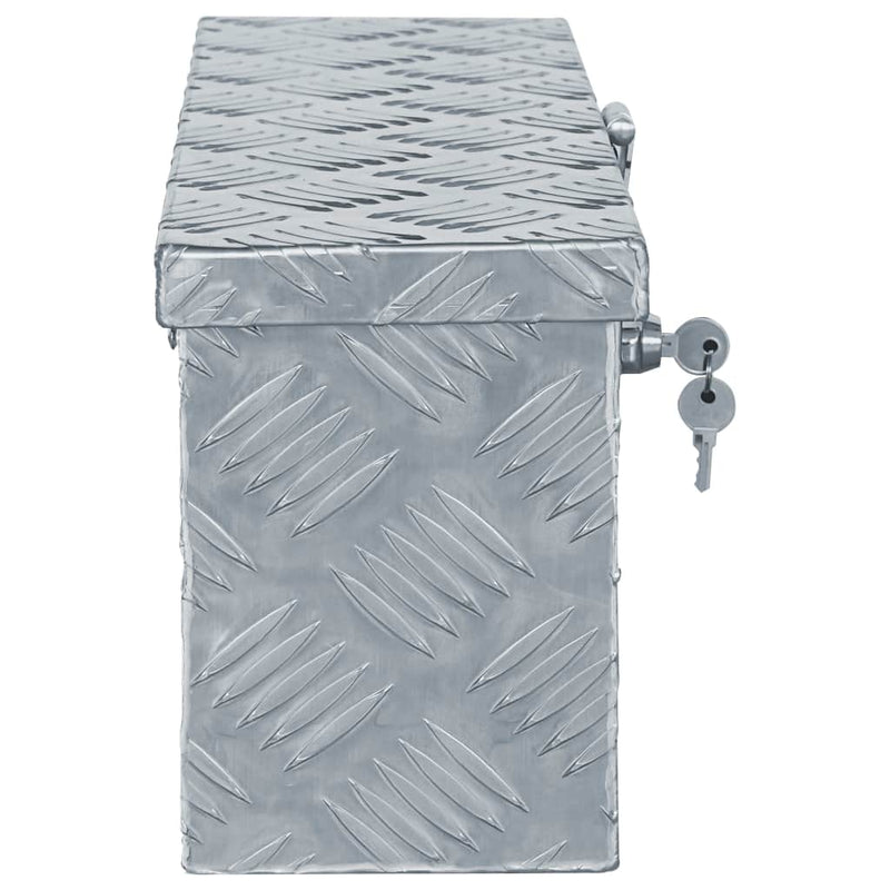 Aluminum Box 19.1"x5.5"x7.9" Silver
