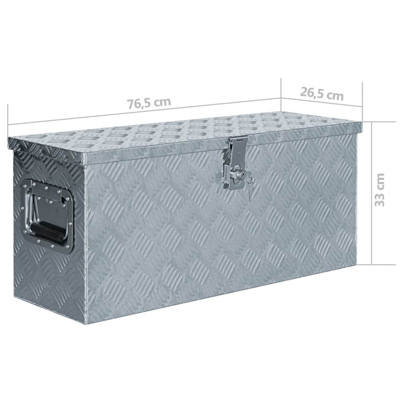 Aluminum Box 30.1"x10.4"x13" Silver