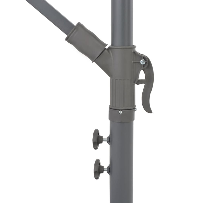 Cantilever Umbrella with Aluminum Pole 137.8" Terracotta