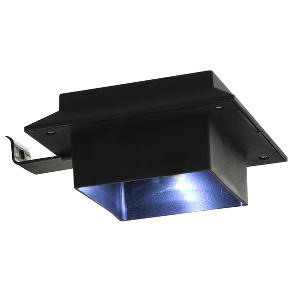 Outdoor Solar Lamps 6 pcs LED Square 4.7" Black