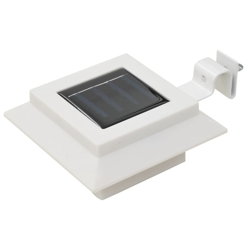 Outdoor Solar Lamps 6 pcs LED Square 4.7" White