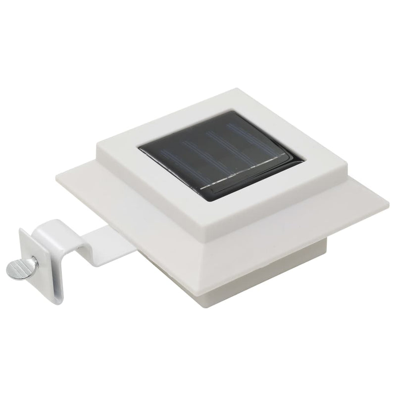 Outdoor Solar Lamps 6 pcs LED Square 4.7" White