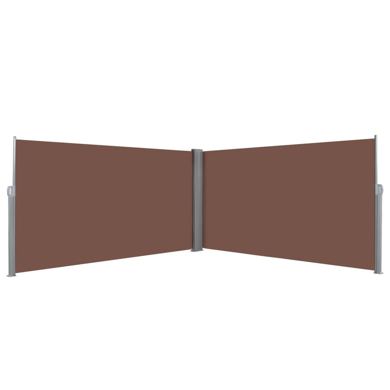 Retractable Side Awning 62.9"x236.2" Brown