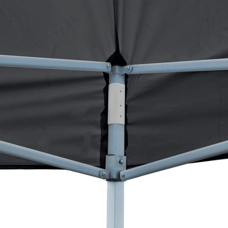 Folding Pop-up Partytent with Sidewalls 9'10"x19'8" Anthracite