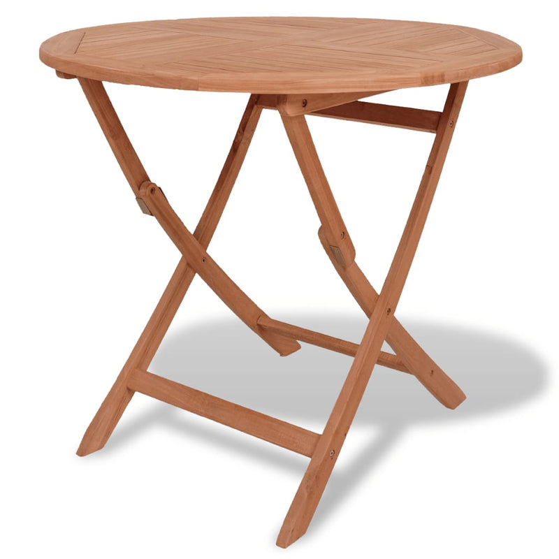 Folding Patio Table 33.5"x30" Solid Teak Wood