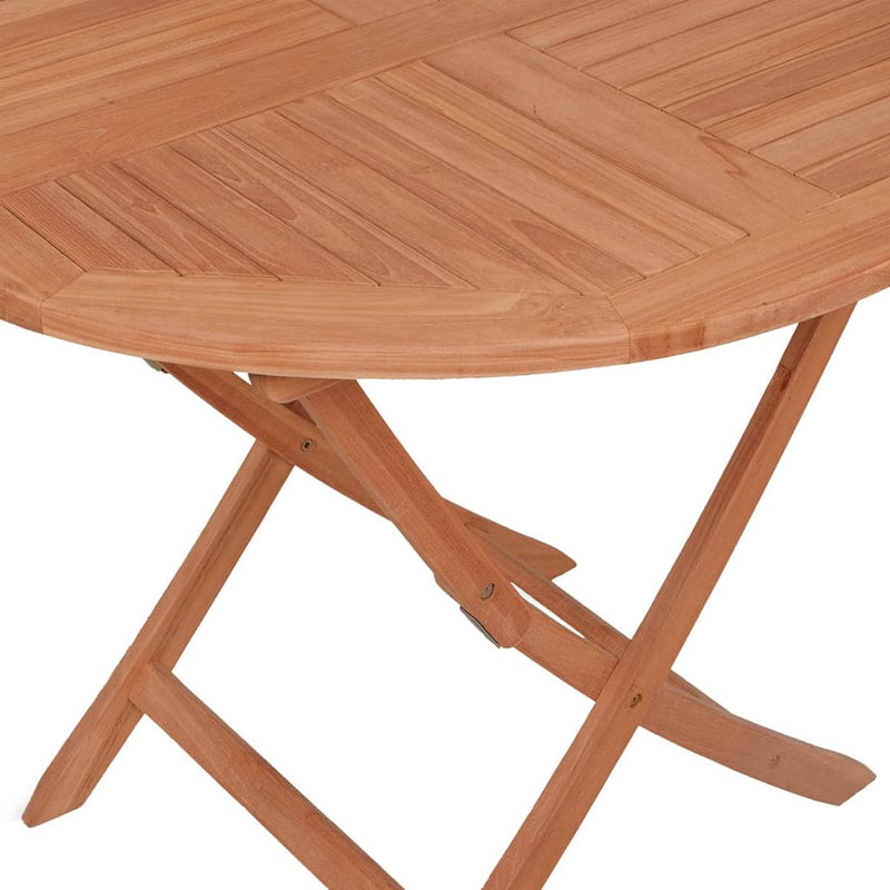 Folding Patio Table 33.5"x30" Solid Teak Wood