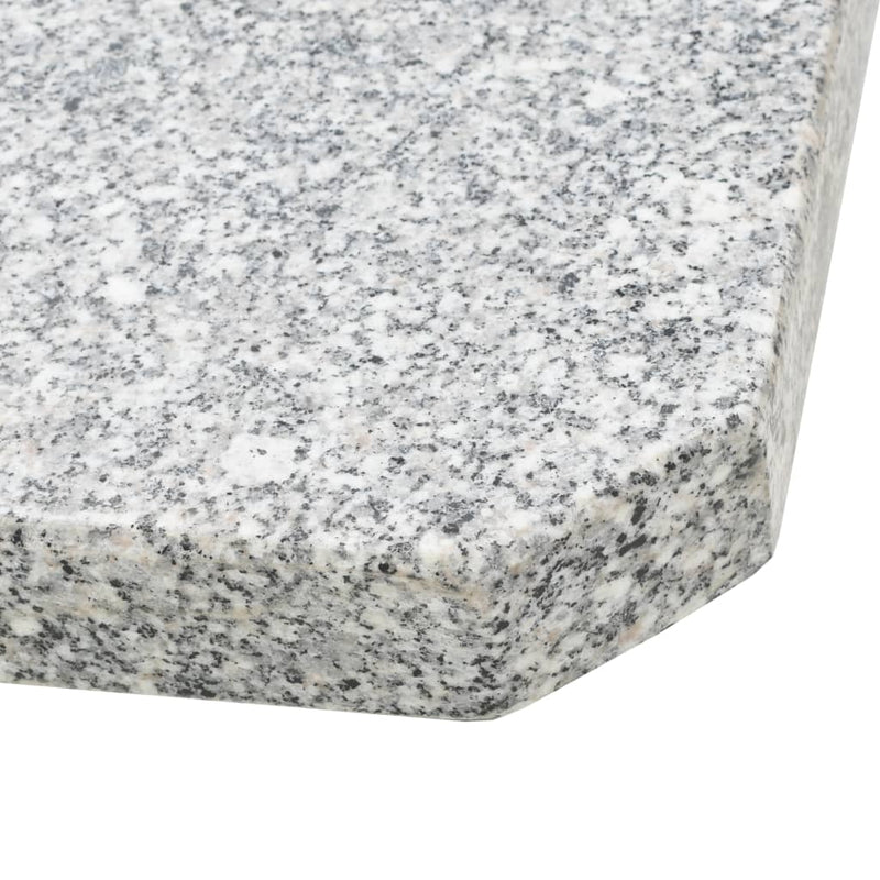 Umbrella Weight Plate Granite 55.1 lb Square Gray