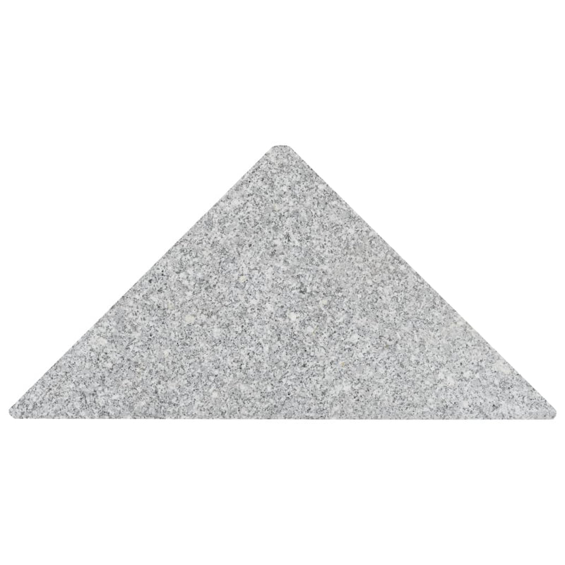 Umbrella Weight Plate Granite 33.1 lb Triangular Gray