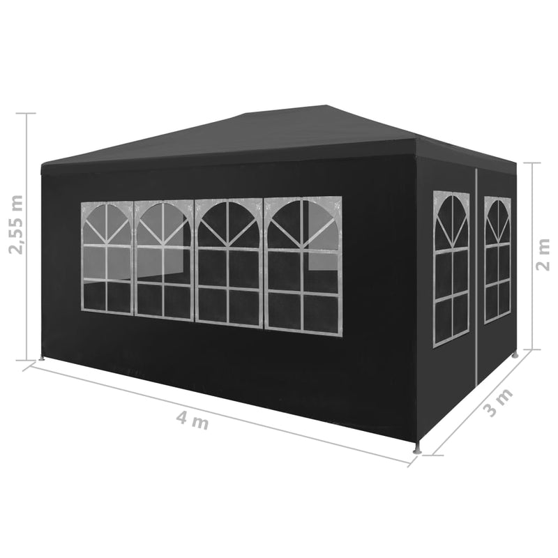 Party Tent 9'10"x13'1" Anthracite