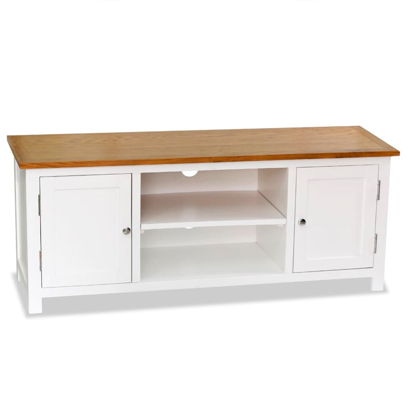 TV Cabinet 47.2"x13.8"x18.9" Solid Oak Wood
