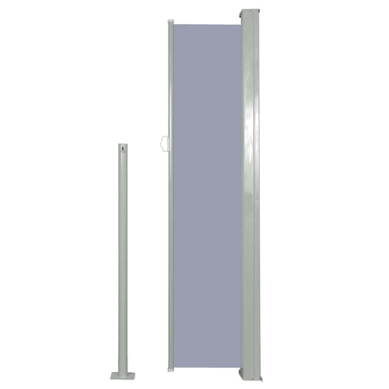 Retractable Side Awning 55.1"x118.1" Gray