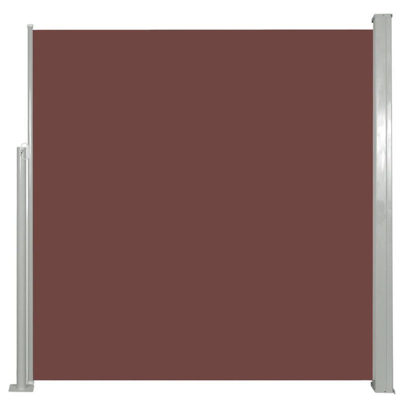 Retractable Side Awning 55.1"x118.1" Brown