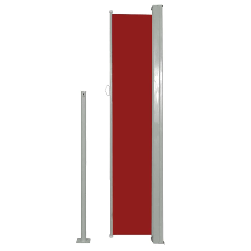 Retractable Side Awning 63"x196.9" Red