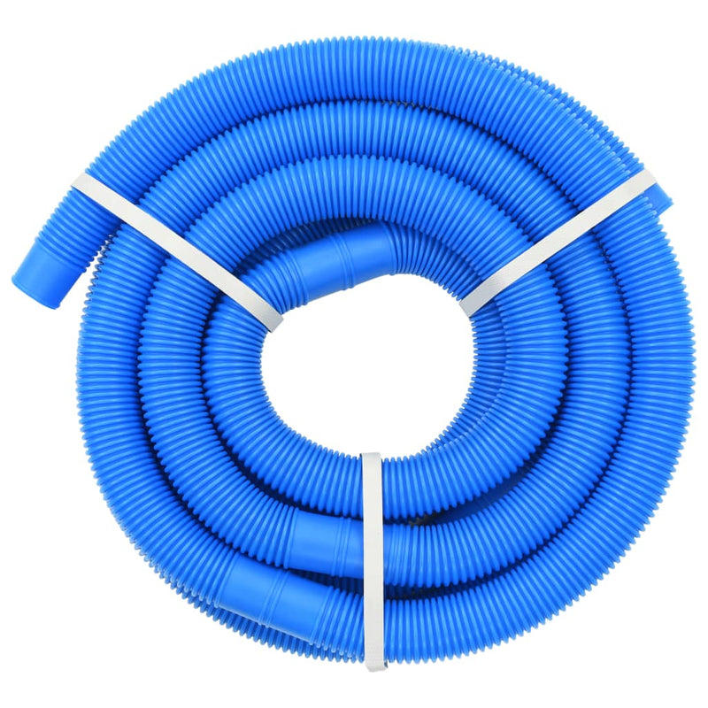Pool Hose with Clamps Blue 1.4" 19.6'