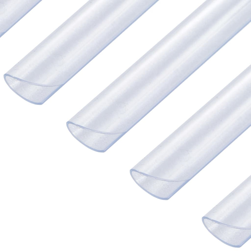 100 pcs Fence Strip Clips PVC Transparent