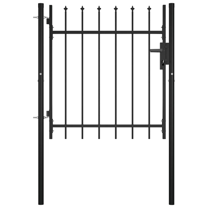 Door Fence Gate with Spear Top 39.4"x29.5"