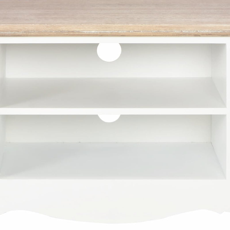 TV Cabinet White 47.2"x11.8"x15.7" Wood
