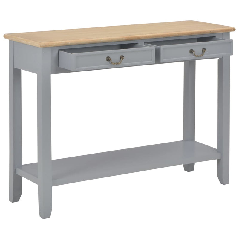Console Table Gray 43.3"x13.7"x31.4" Wood