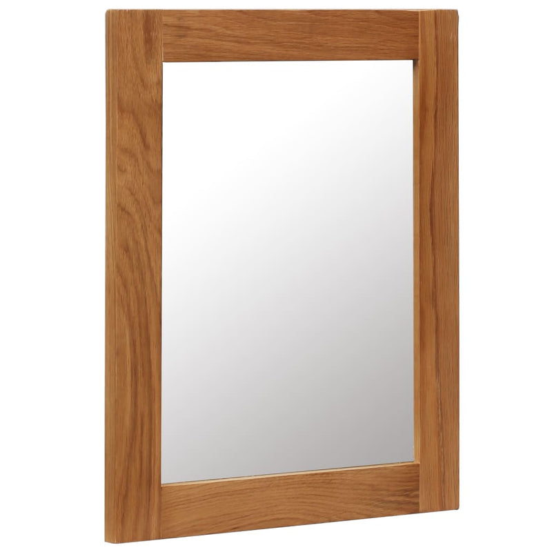 Mirror 15.7"x19.6" Solid Oak Wood