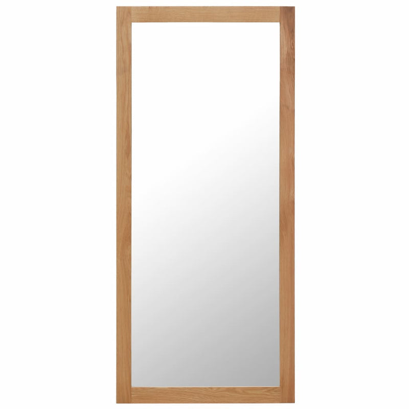 Mirror 19.6"x55.1" Solid Oak Wood