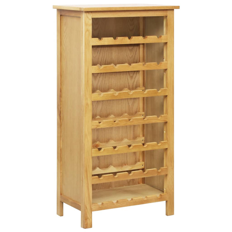 Wine Cabinet 22"x12.6"x43.3" Solid Oak Wood