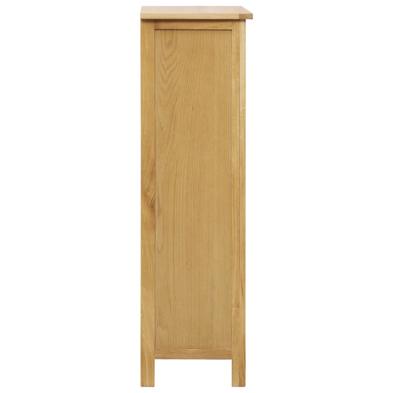 Wine Cabinet 22"x12.6"x43.3" Solid Oak Wood